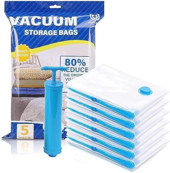 vacuum storage bags with hand pump